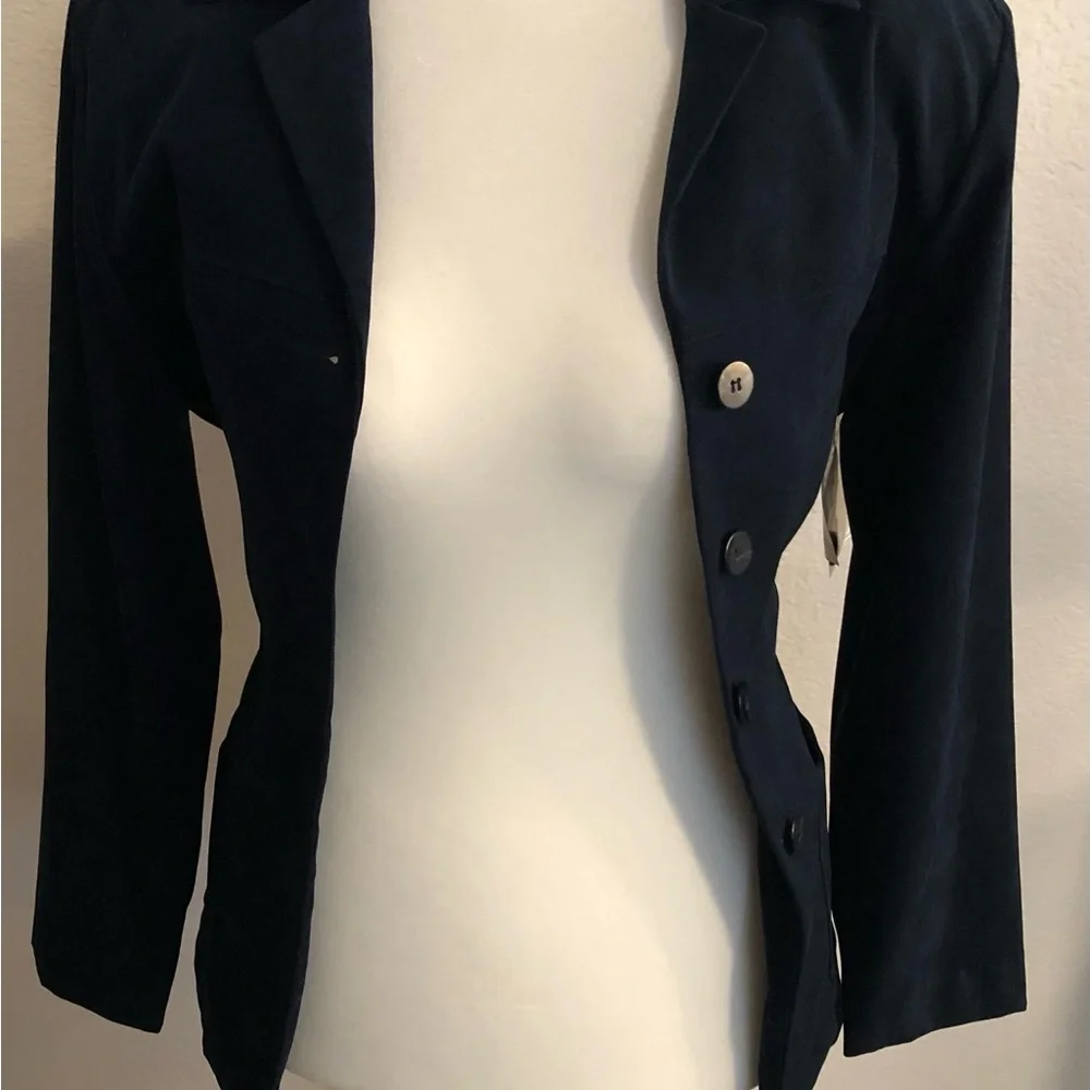 NWT Sz 6 Navy Worthington Blazer/Jacket - Picture 2 of 9
